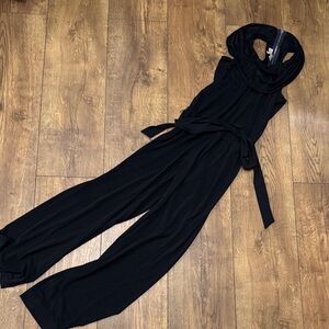 Michael Kors Cowl Neck Black Jumpsuit